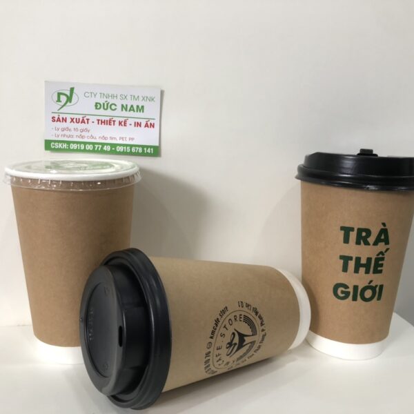 Ly Giấy Kraft 2 Lớp 16oz